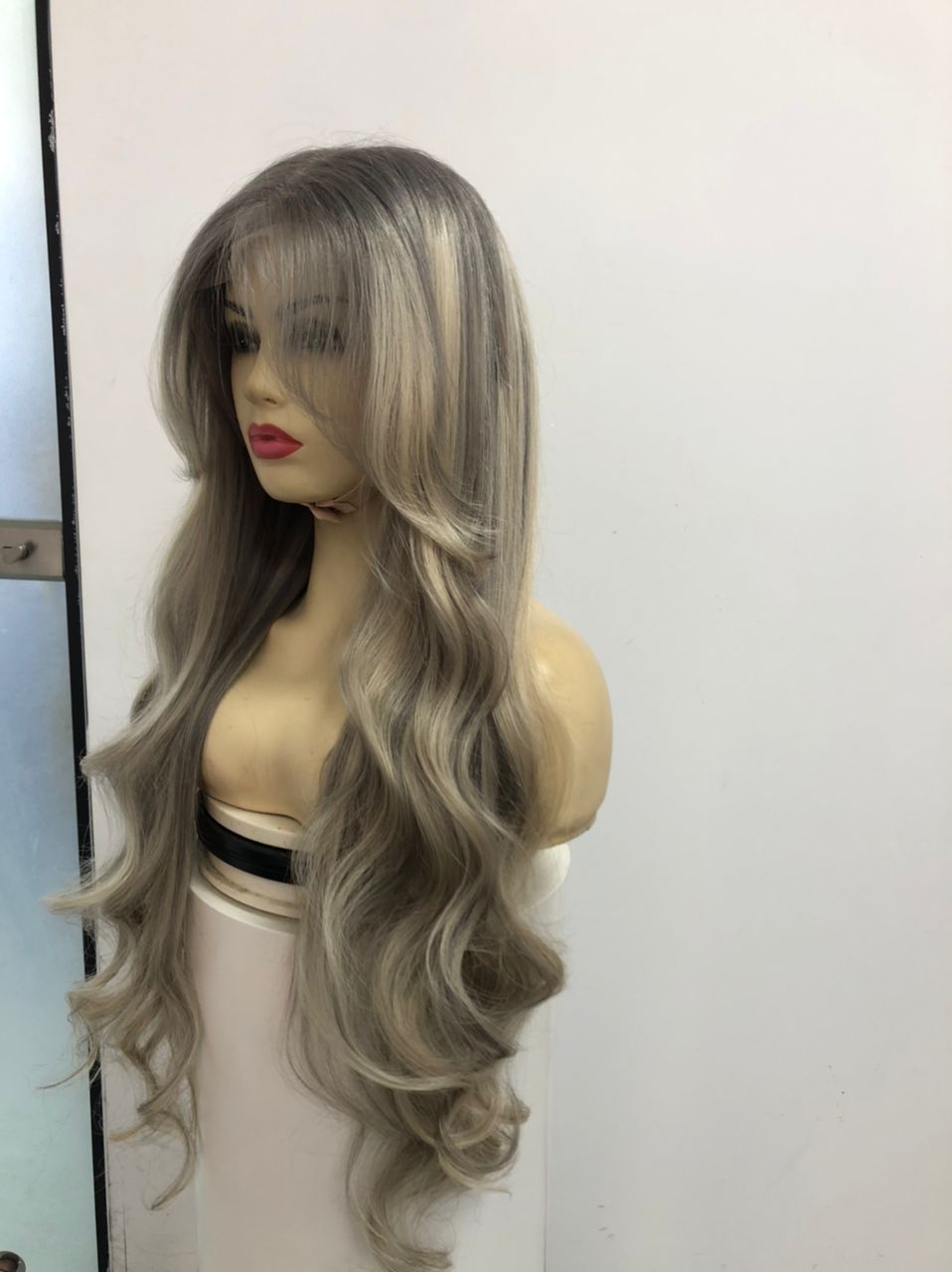 combination of dark grey and blonde